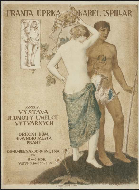Karel Špillar - Franta Úprka, Karel Špillar, Výstava Jednoty umělců výtvarných 1926