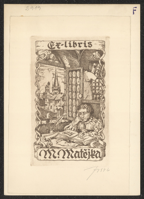 Vítězslav Fleissig - Ex libris M. Matějka