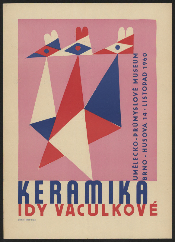 neznámý - Keramika Idy Vaculkové. Umělecko-průmyslové museum Brno 1960