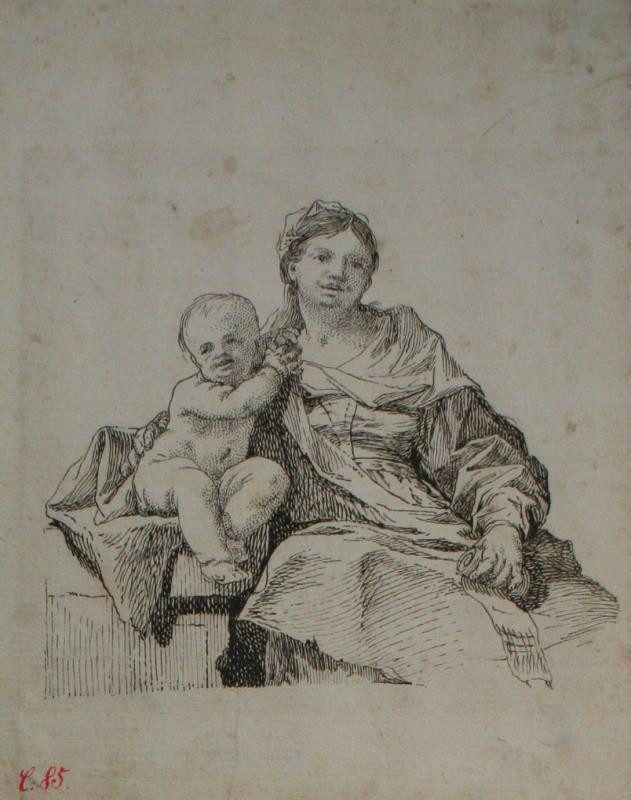 Paul Troger - Matka s dítětem (Madona s Ježíškem)