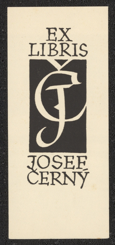 Oldřich Menhart - Ex libris Josef Černý