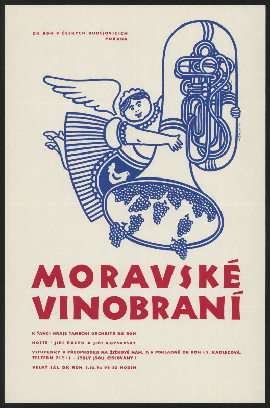 Heřman - Moravské vinobraní DK ROH  v Českých Budějovicích 1974