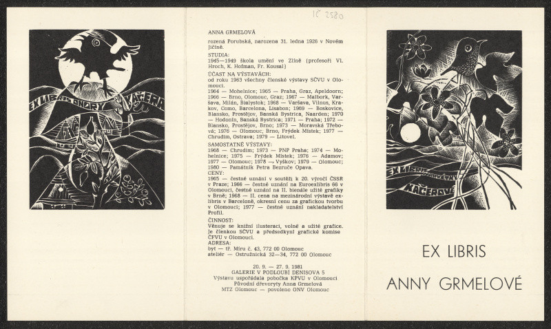 Anna Grmelová - Ex libris Anny Grmelové