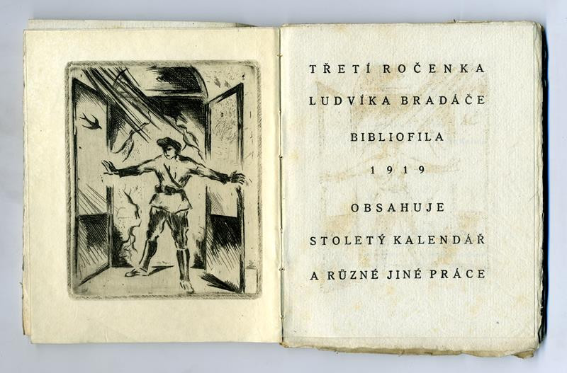 Ludvík Bradáč - Třetí ročenka Ludvíka Bradáče bibliofila obsahuje stoletá kalendář a jiné práce