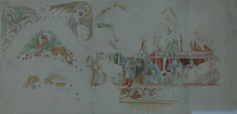 Mořic (Mauritz) Vilém Trapp - Nástěnné malby z kostela sv. Erasma v Rohozci