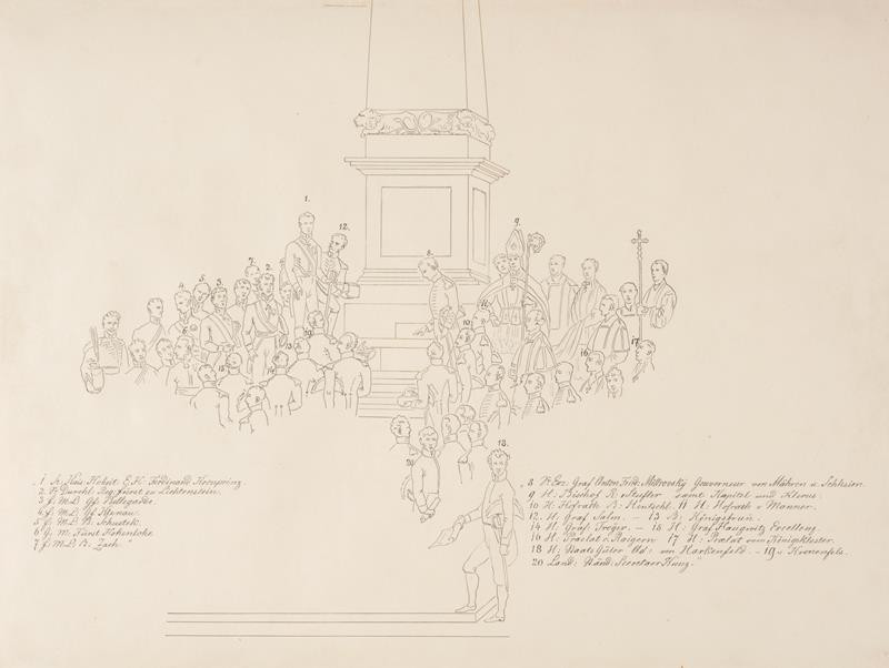 František (Franz) Richter - Svěcení obelisku na Františkově