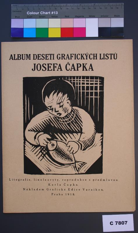 Josef Čapek - Chlapec s rybou - titulní list souboru