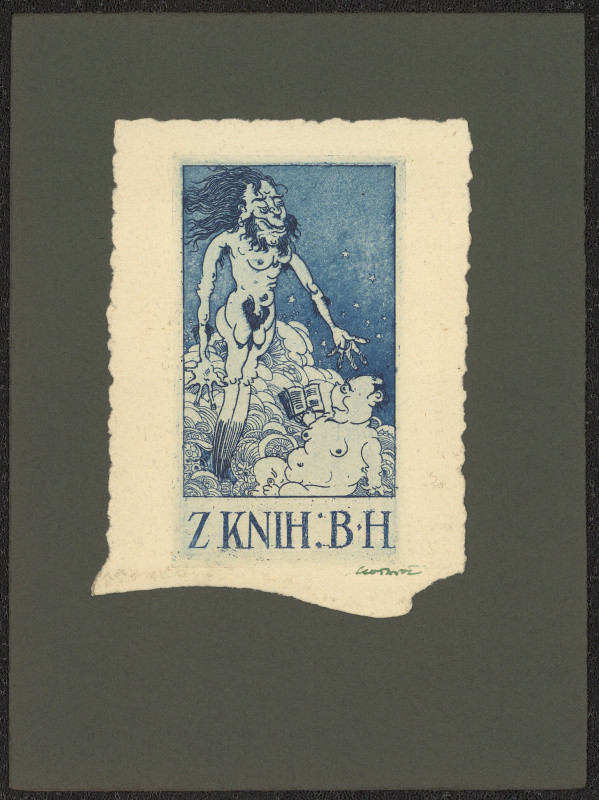 Leo Brož - Z knih B.H. (Hýbal). in Groteskní ex-libris Leo Brože 1920-24