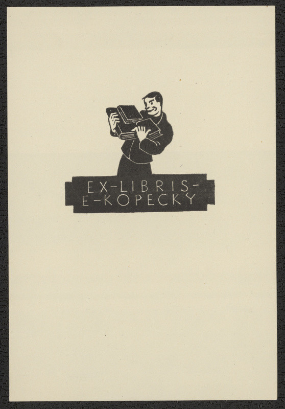 Richard Lander - Ex libris E. Kopecký