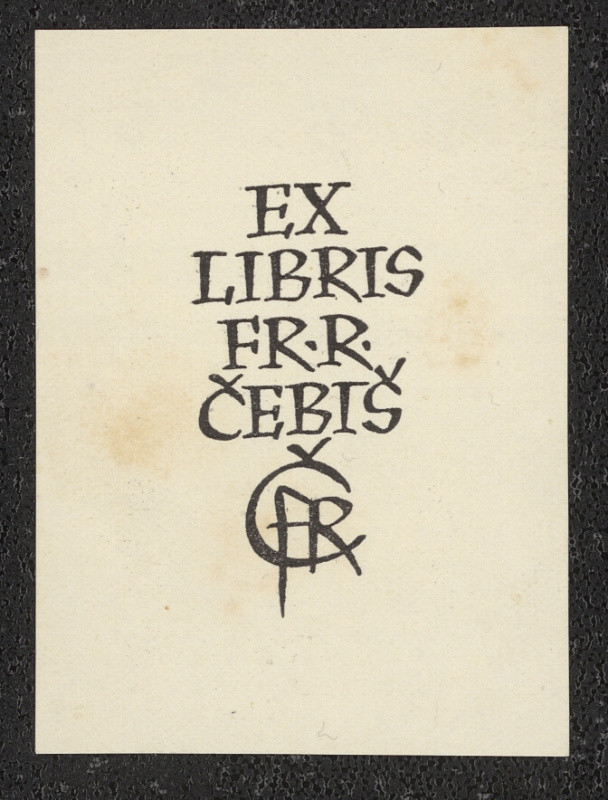 Oldřich Menhart - Ex libris Fr. R. Čebiš