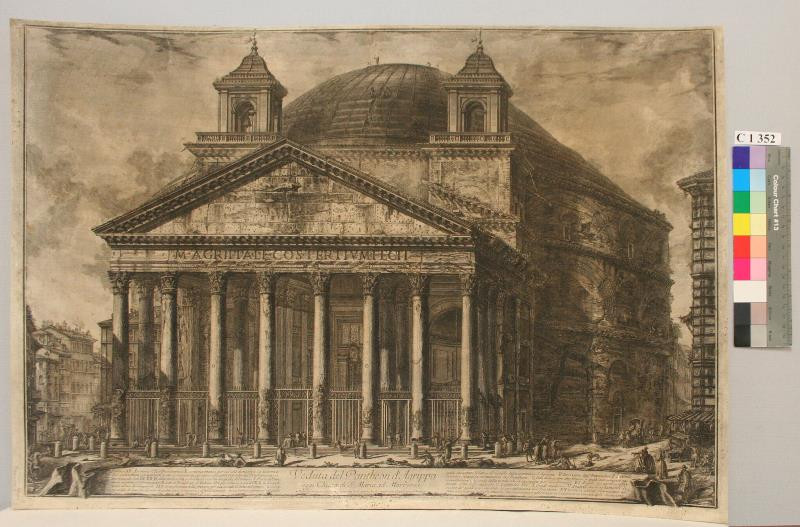 Francesco Piranesi - Veduta  del  Pantheon  d'  Agrippa