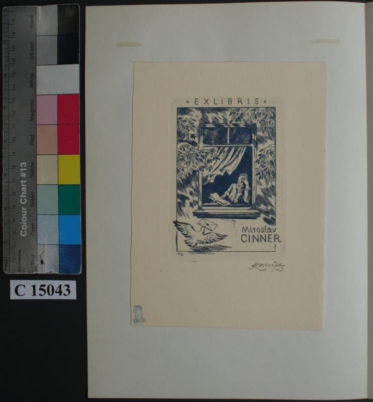 Jan Konůpek - Ex libris Miroslav Cinner