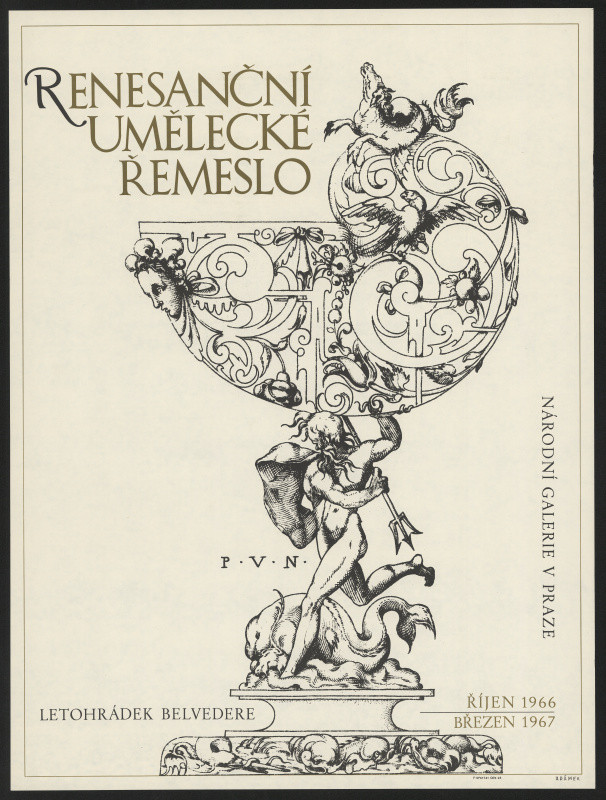 Rudolf Adámek - Renesanční umělecké řemeslo 1966/67, NG Letohrádek Belveder Praha