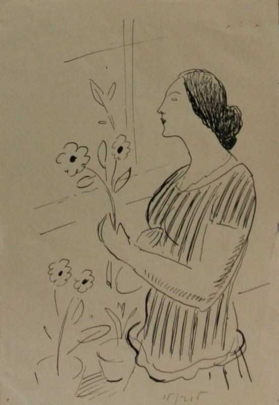 Jaroslav Král - Žena s květinami