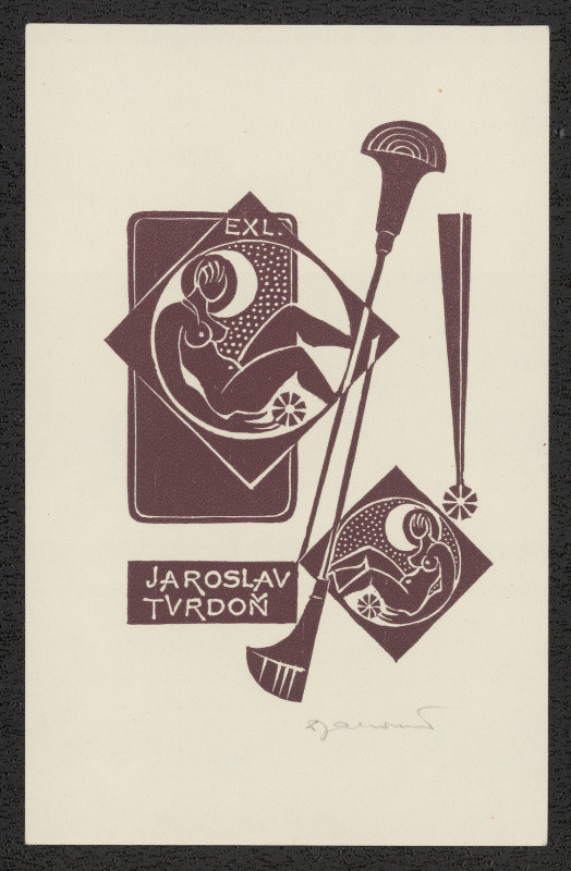 Dušan Janoušek - Ex Libris Jaroslav Tvrdoń