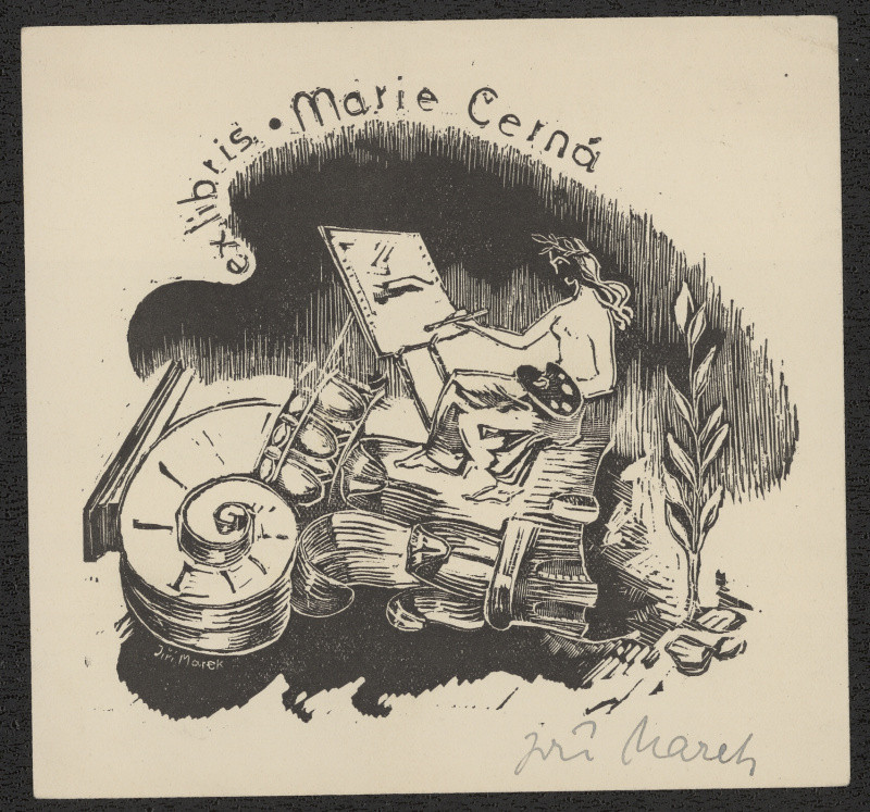 Jiří Marek - Ex libris Marie Černá