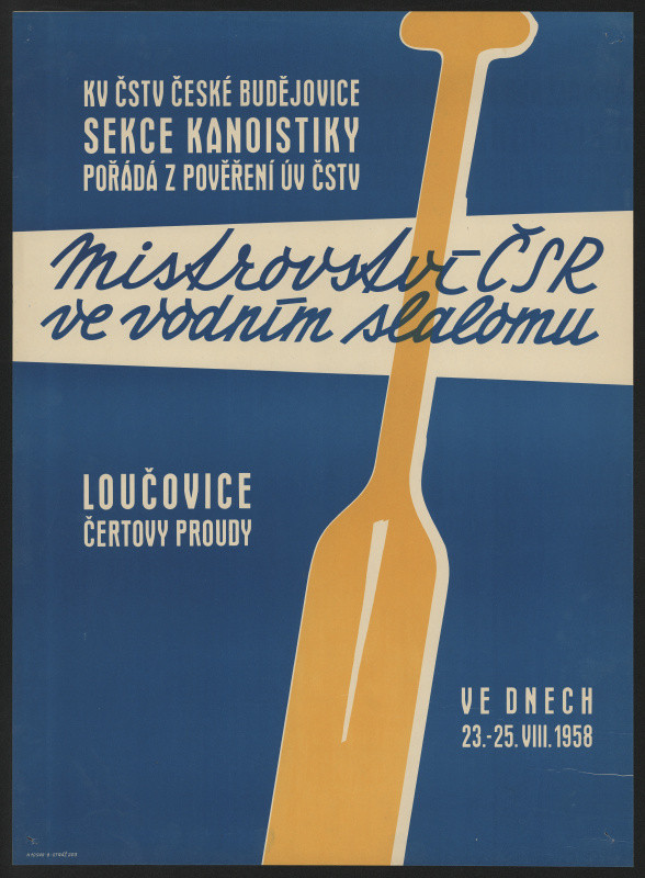 neznámý - Mistroství ČSSR ve vodním slalomu, Loučovice, Čertovy proudy 23.-25.8.1958