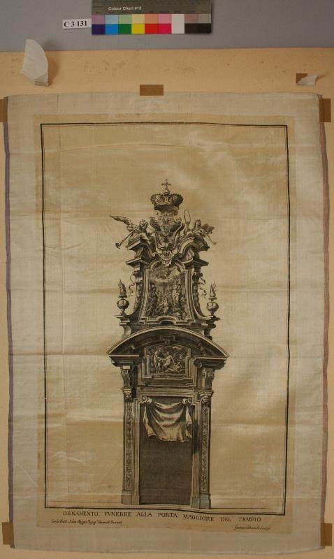 Gaetano Bianchi - Ornamento  funebre  alla  Porta  Maggiore  del  Tempio