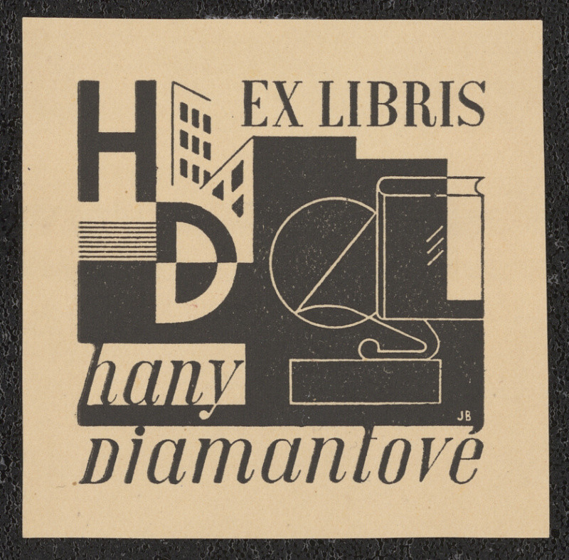 Jan Brukner - Ex libris Hany Diamantové