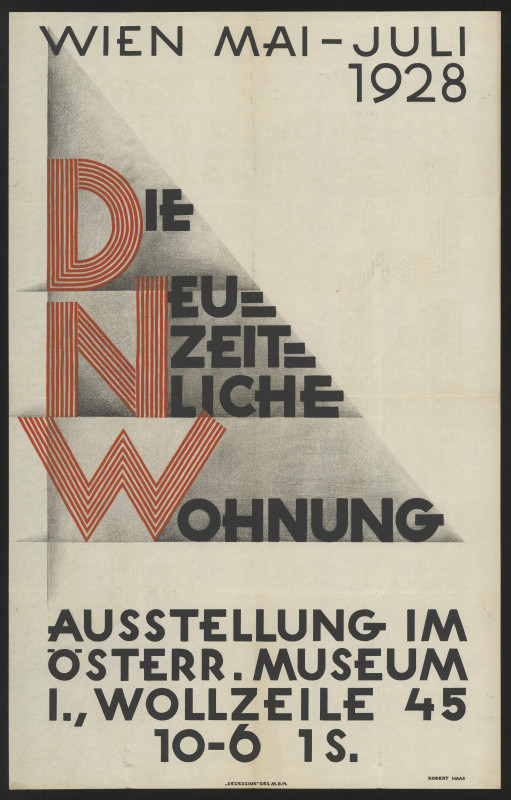 Robert Haas - Die Neuzeitliche Wohnung Ausstellung im Österr.Museum 1928