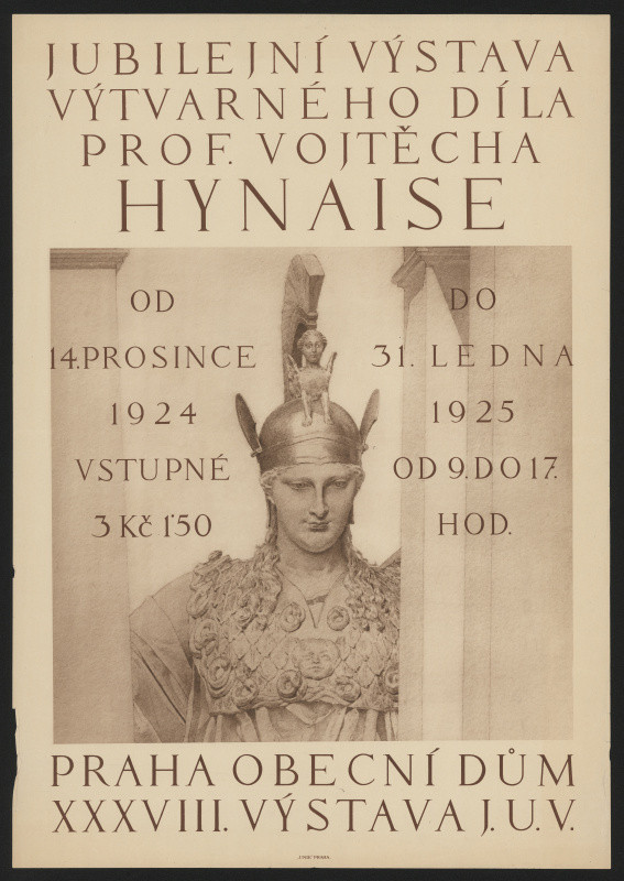 neznámý - Výstava prof. Vojtěcha Hynaise, Praha 1925