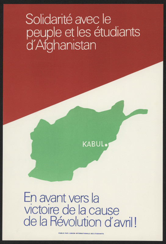 neznámý - Solidarité avec le peuple et les étudiants d´Afganistan. Internat. Union of Students