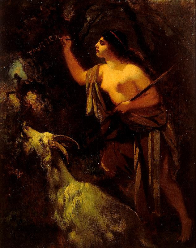 Anton Romako - Římská pastýřka (Tancred)