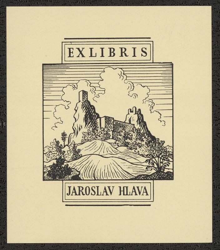 Karel Kinský - Ex libris Jaroslav Hlava