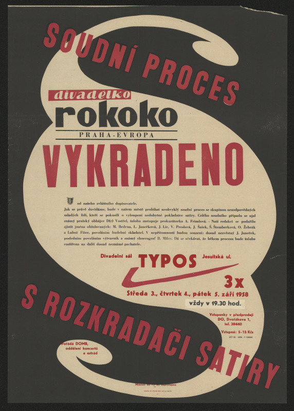 neznámý - představení Rokoko, Brno Typos