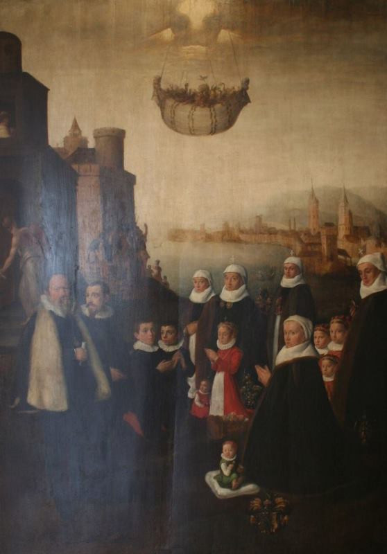 neznámý malíř středoevropský - Vidění sv. Petra v Joppe - epitaf Šimona Kryblera z Altendorfu (+ 1603)