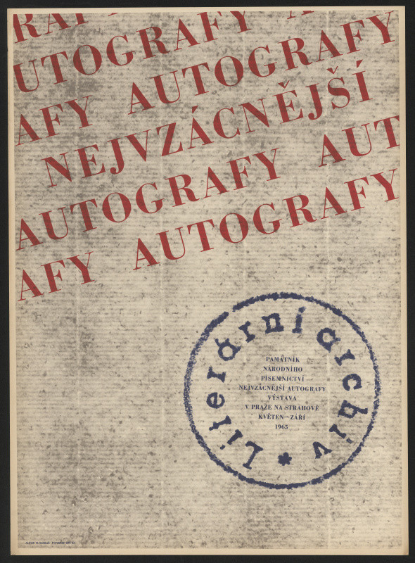 Milan Kodejš - Autografy - Literární archiv, Památník národního písemcnictví Praha