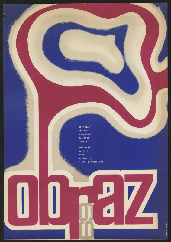 Jiří Hadlač - Obraz 69. Celostátní výstava současné malířské tvorby, Moravská galerie v Brně, Husova 14, ...1969