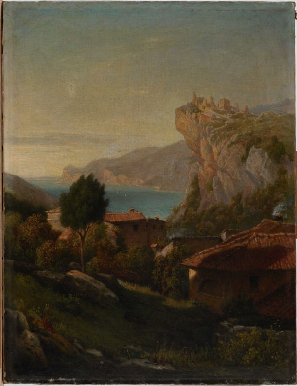 Jan Novopacký (Nowopacký) - Zřícenina hradu Penede nad Lago di Garda