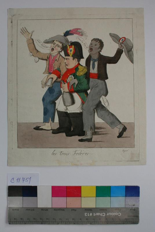 neurčený autor - Karikatura  Napoleona