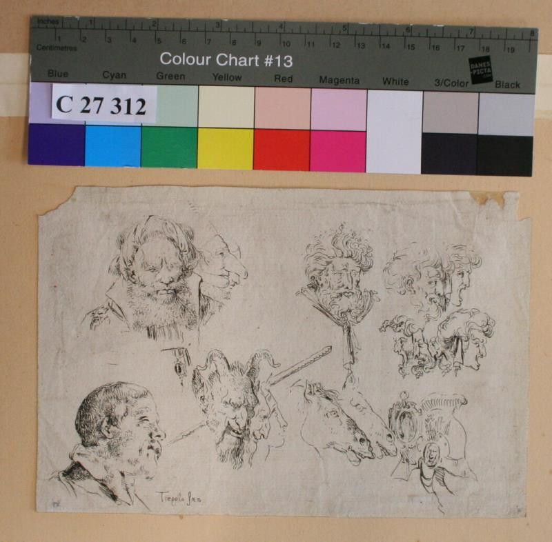 Giovanni Battista Tiepolo - Studie hlav
