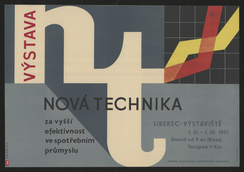 Adolf Pražský - Nová technika, Liberec-Výstaviště 1.11.-1.12.1957