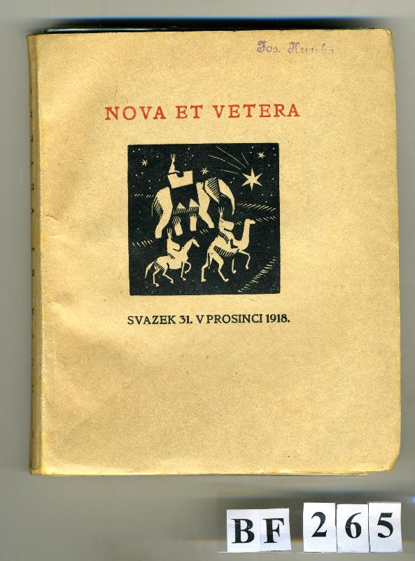 Otto Albert Tichý, František J. Trnka, František Obzina, neurčený autor - Nova et vetera, svazek 31.