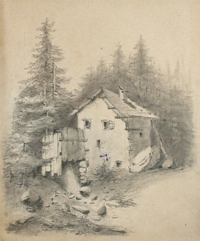 Bedřich (Fritz) Kostial - Lesní pila v Mondsee