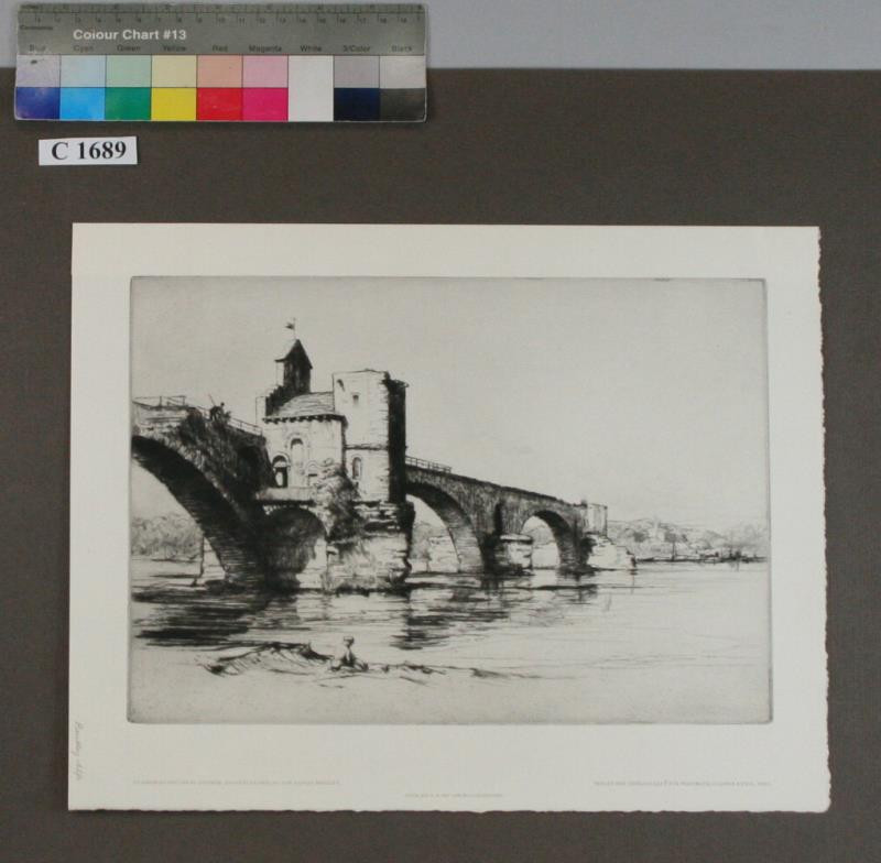 Alfred Bentley - St.  Bénézet  -  Brücke  in  Avignon