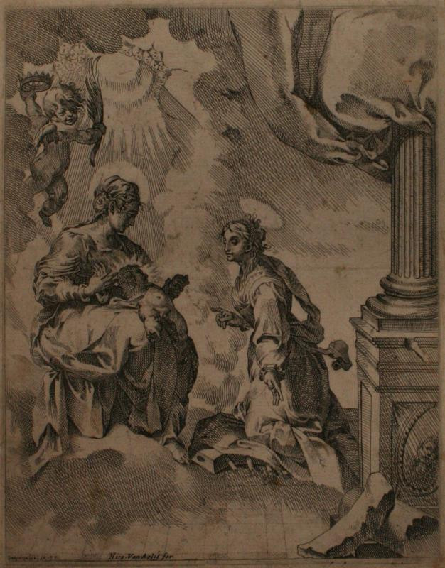 Vespasiano Strada - Madona s Ježíškem a sv. Kateřinou