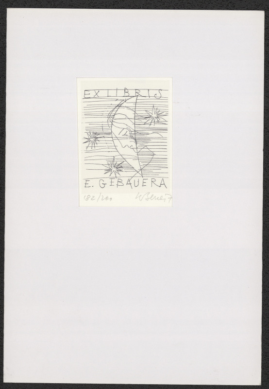 Karel Beneš/1932 - Exlibris E. Gebauera
