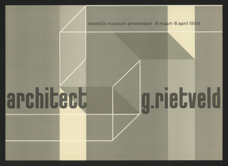 Wim (Willm Hendrick) Crouwel - Architekt G. Rietveld; Stedelijk museum Amsterdam