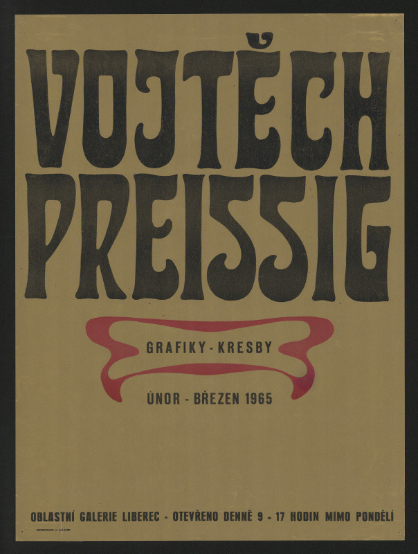 neznámý - Vojtěch Preissig, Grafiky - kresby. únor-břez. 1965, Obl. gal. Liberec