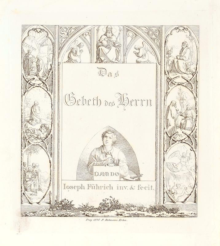 Josef Führich - Das Gebeth des Herrn (titulní list)