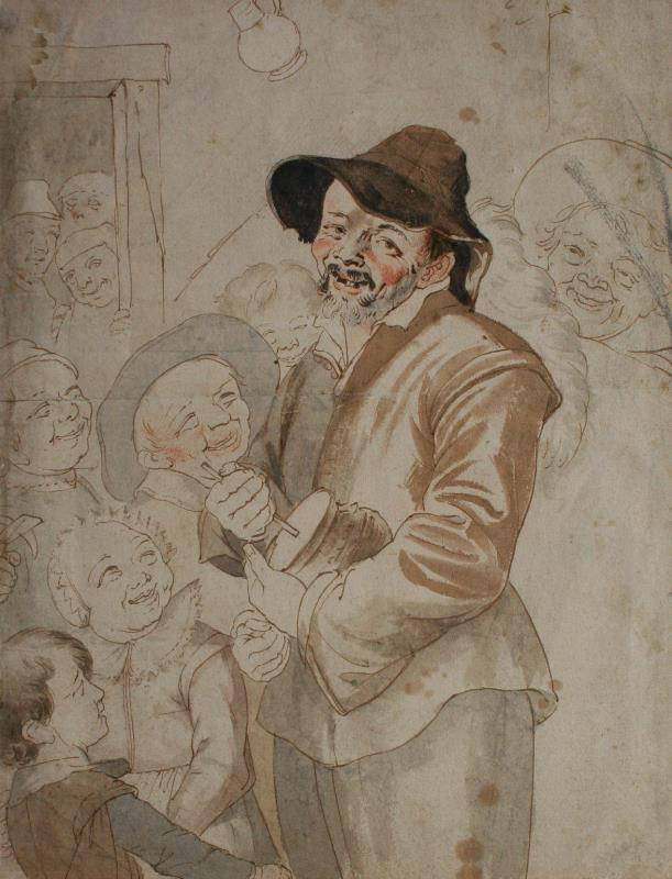 Frans Hals - podle - Hráč na lidový nástroj