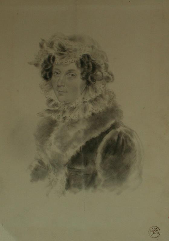 Josef Emanuel Teltscher - Podobizna dámy (dvorní radová Karolína Kleyleová, roz. Ackelová)