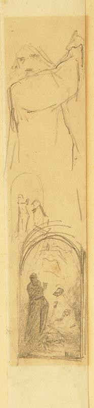 Alfons Mucha - Studie k obrazu sv. Cyrila a Metoděje pro českou osadu Písek v Dakotě, USA