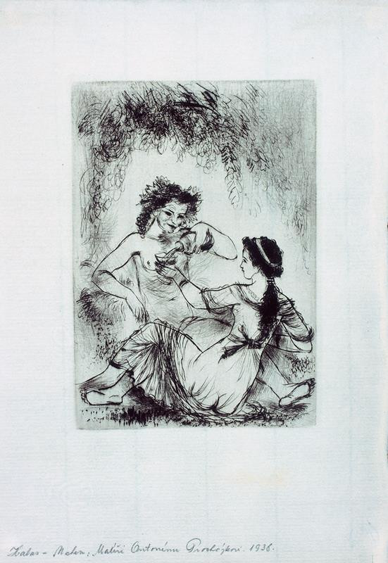 Antonín Procházka - Halas - Mahen: Malíři A. Procházkovi - ilustrace