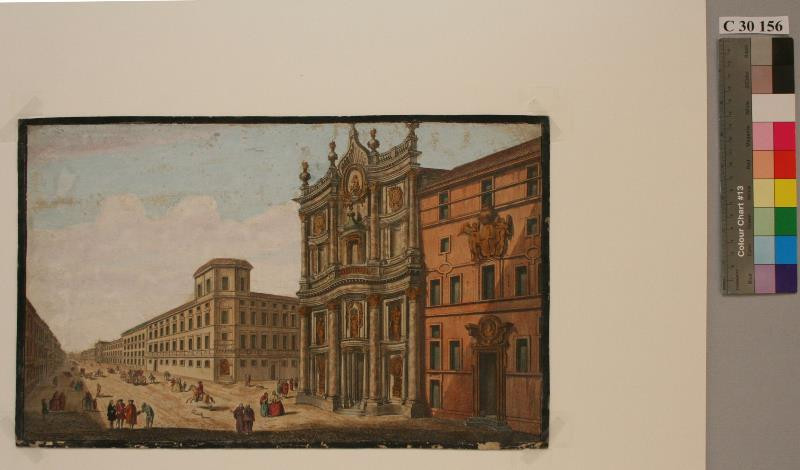 Thomas Bowles - Chrám San Carlo alle Quattro Fontane v Římě