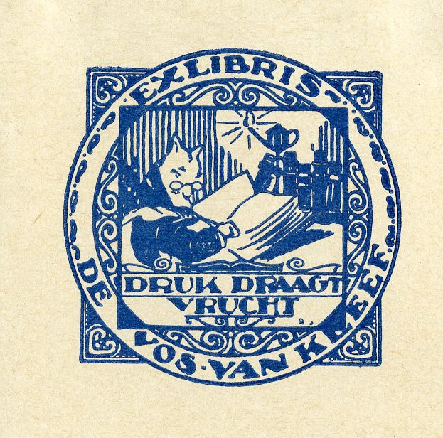 Jacob Andries Jacobs - Ex libris De Vos van Kleef